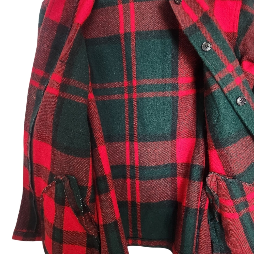 L.L. Bean Vintage Wool Plaid Hunting Jacket Large - Picture 3 of 5